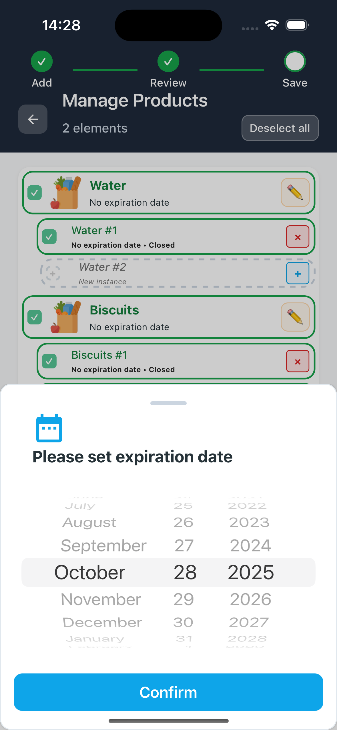 Batch date change