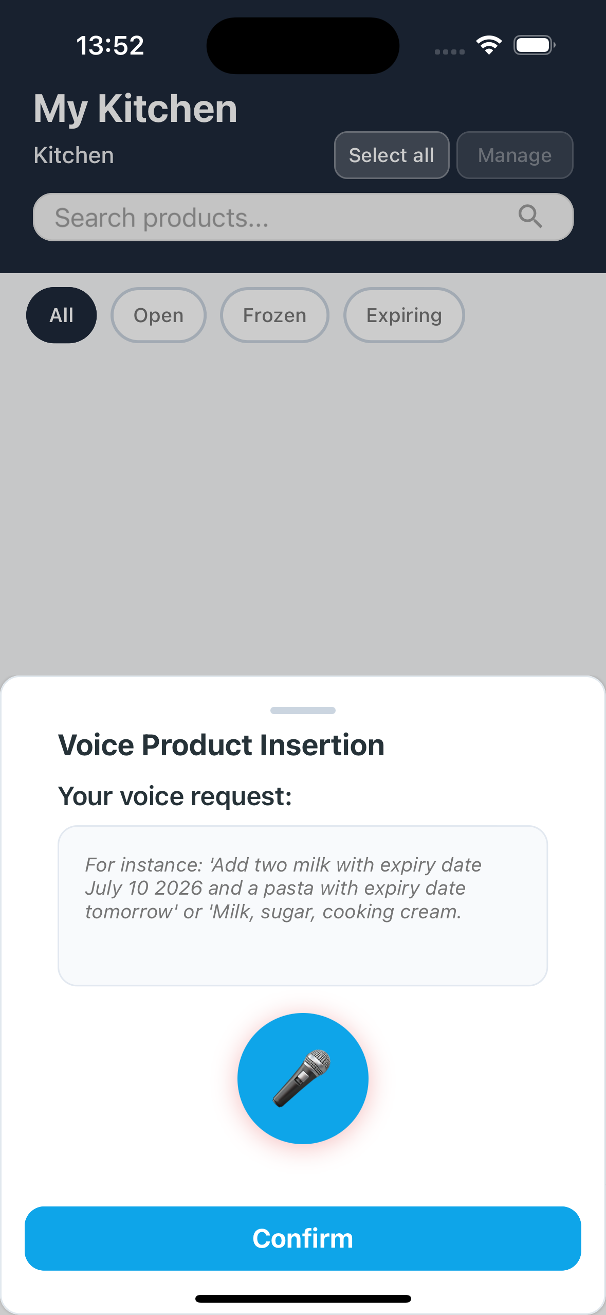 Voice input