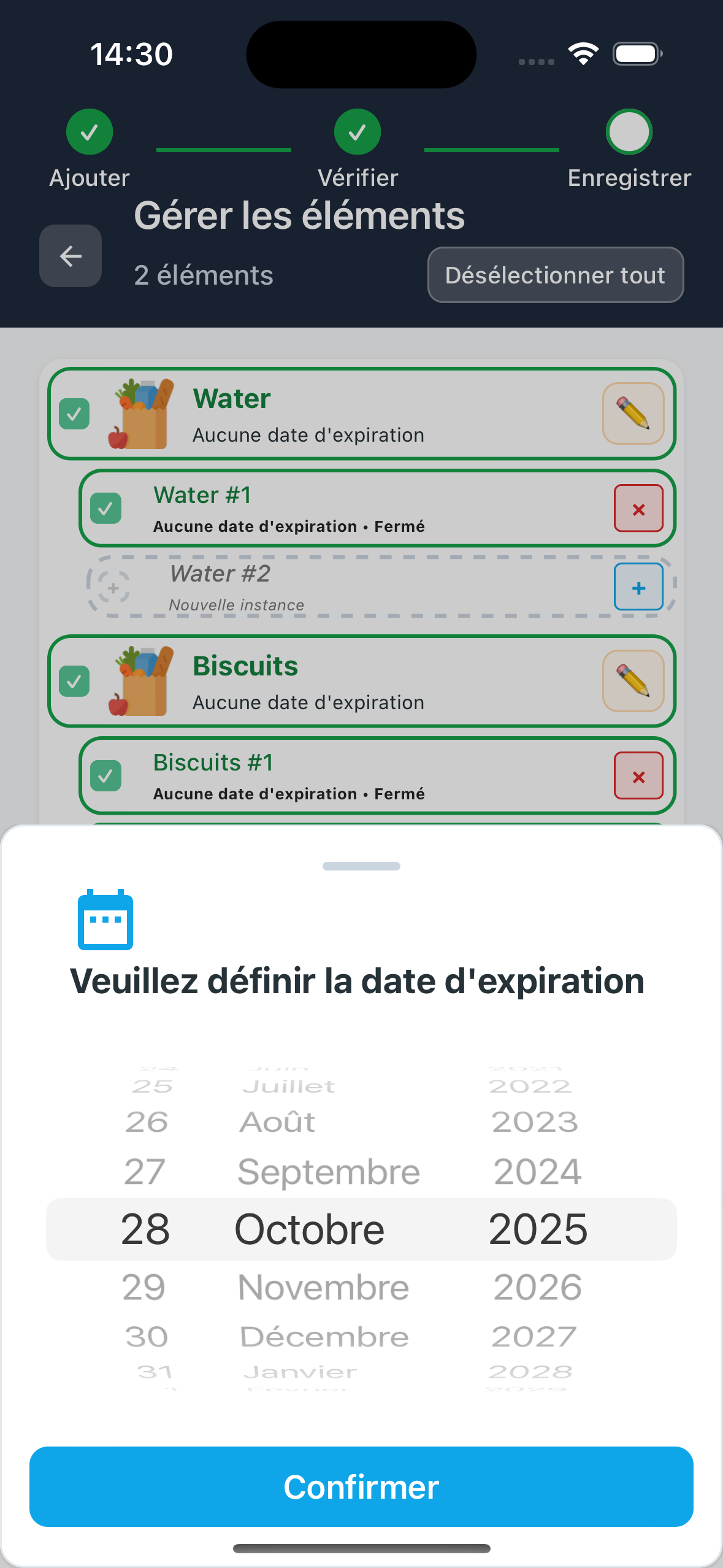 Modification de dates en lot