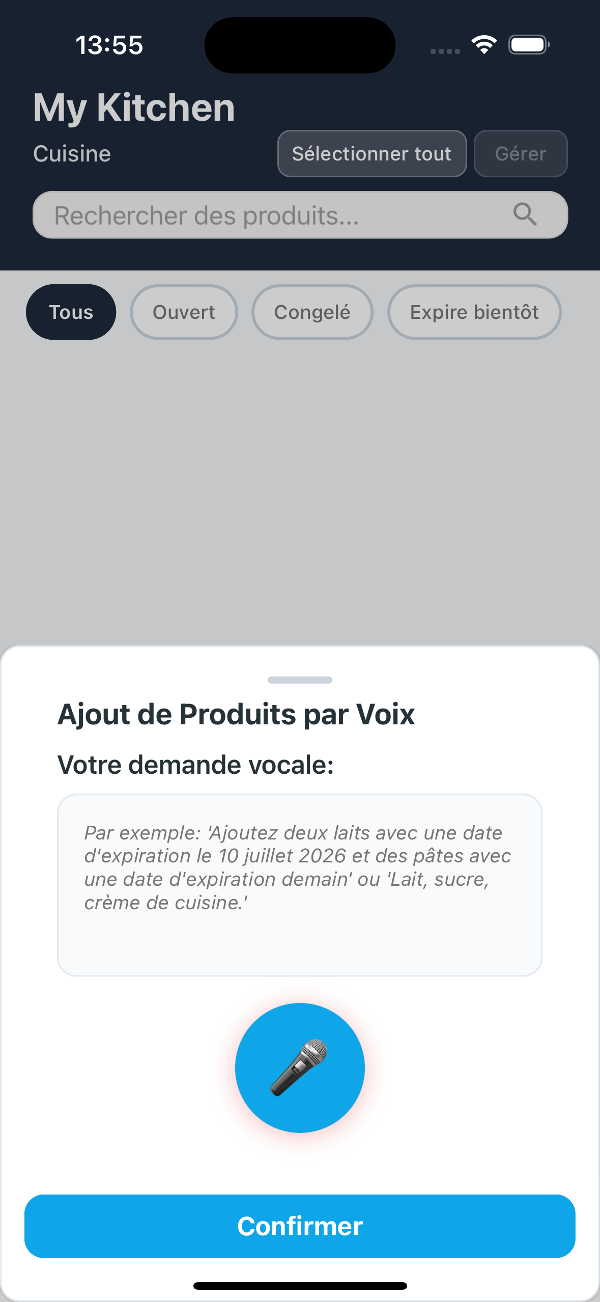 Saisie vocale