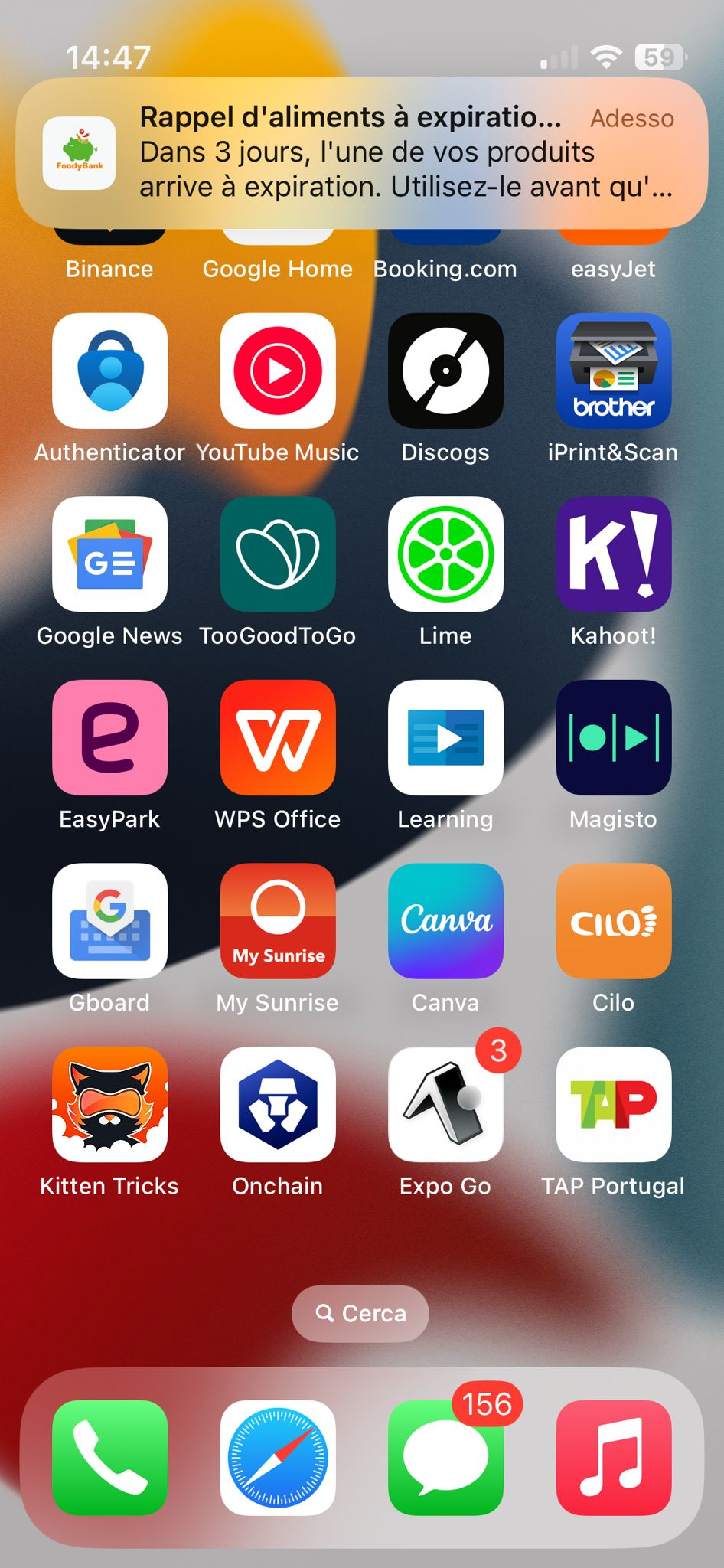 Notification push
