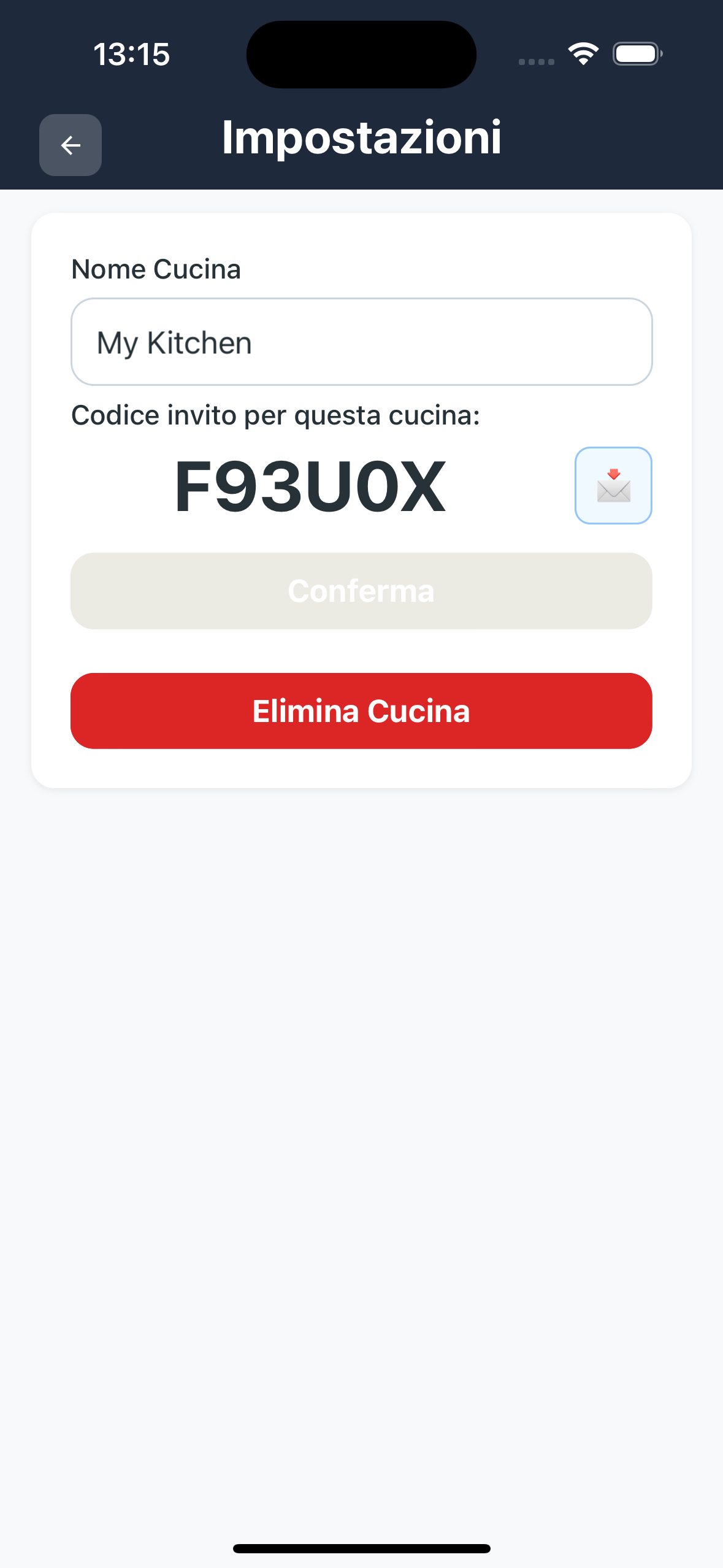Codice invito