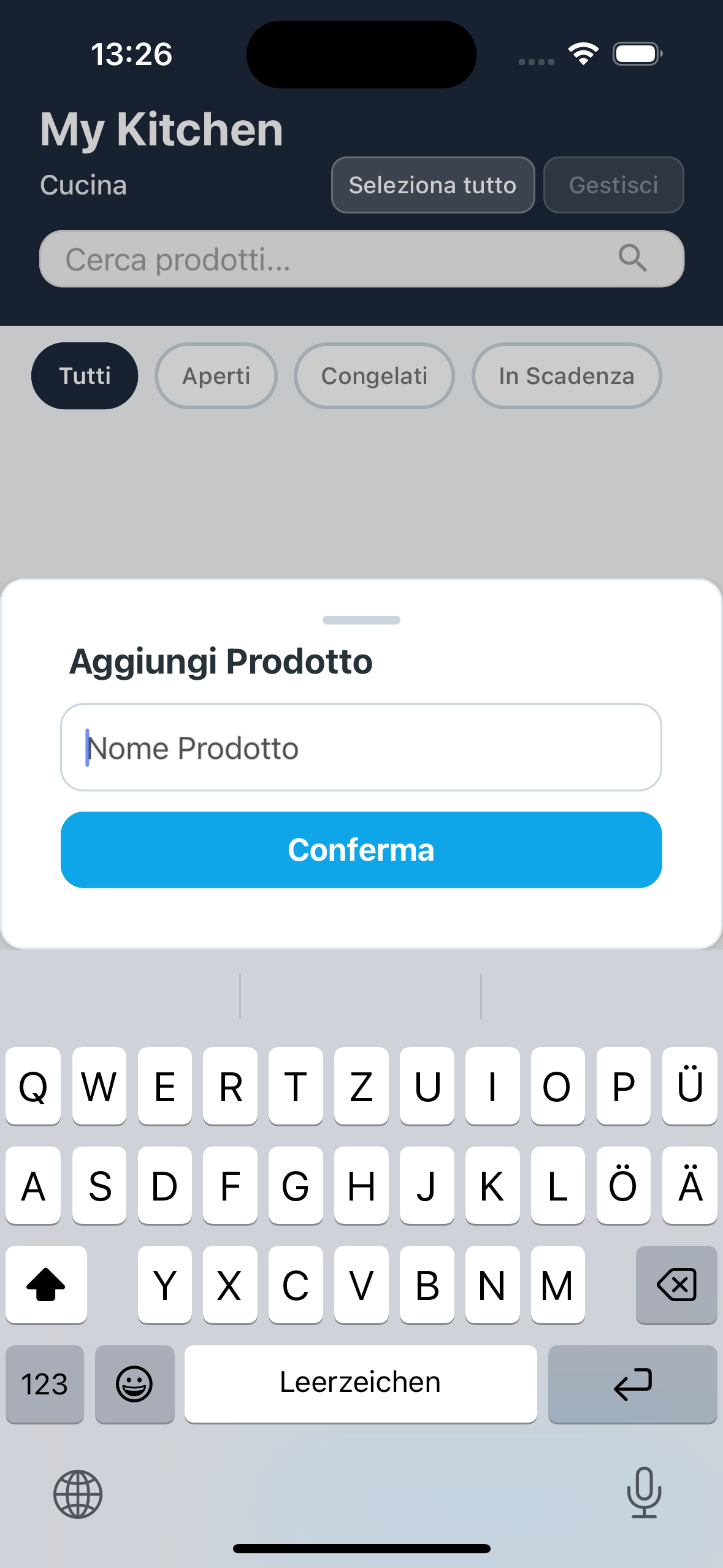 Inserimento manuale