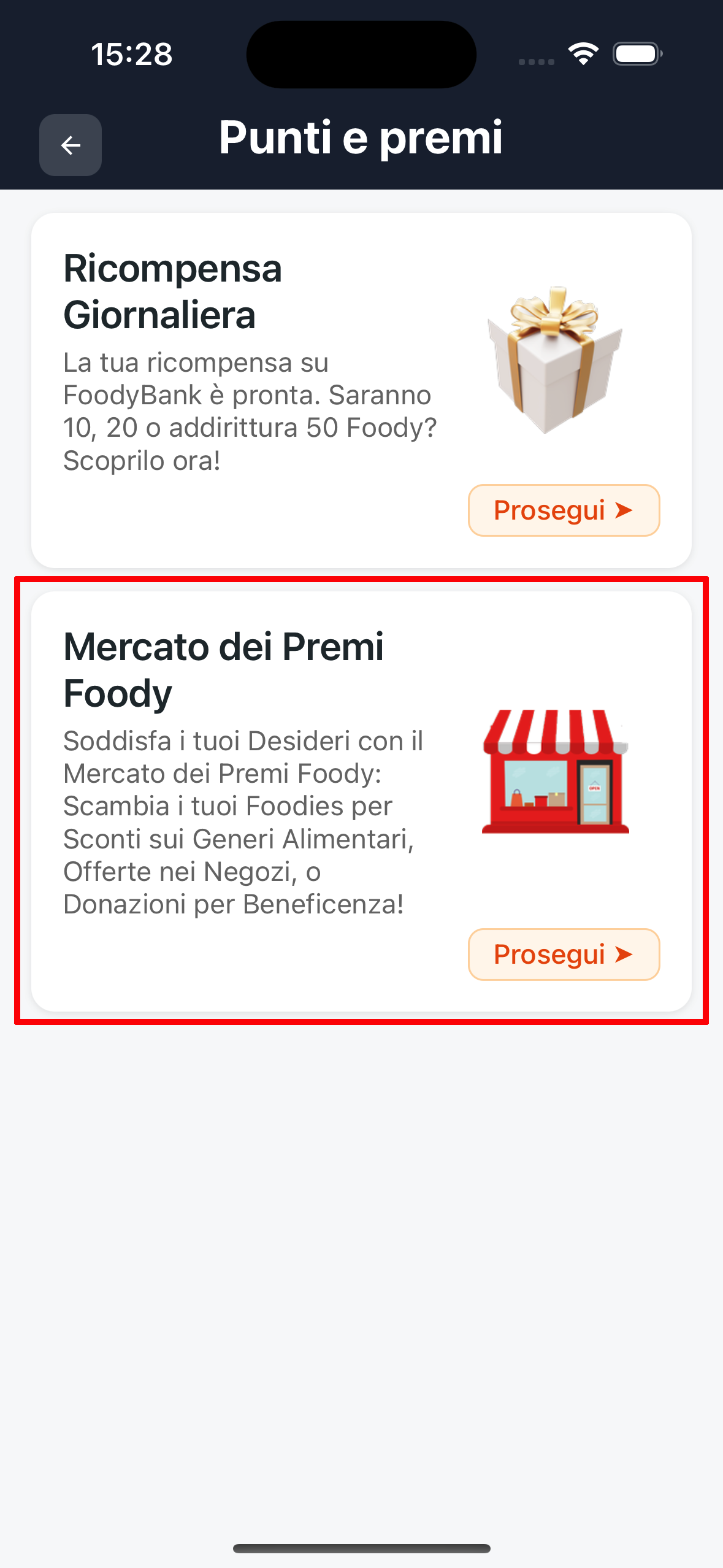 Marketplace in arrivo